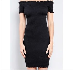 Black Dress and sandals